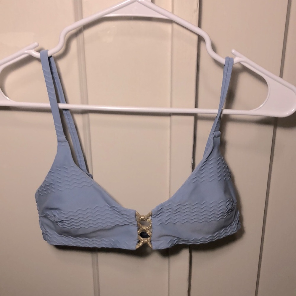 Blue and gold aerie swimsuit